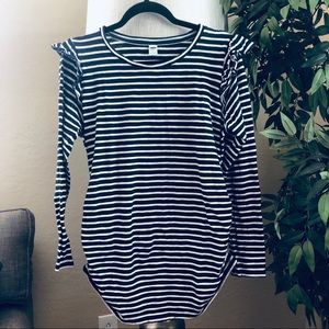 Long sleeve Old Navy shirt with ruffle detail